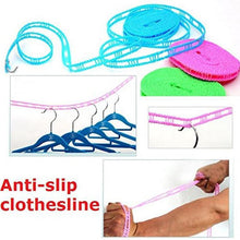 Load image into Gallery viewer, 190 Clothesline Drying Nylon Rope with Hooks