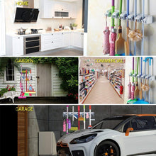 Load image into Gallery viewer, 199 5-Layer Multipurpose Wall Mounted Organizer Mop And Broom Holder