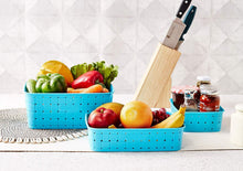 Load image into Gallery viewer, 062 Smart Baskets for Storage(Set of 3) Sky Blue