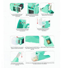Load image into Gallery viewer, 114 Virgin Plastic French Fry Chipser, Potato Chipser/Potato Slicer with Container
