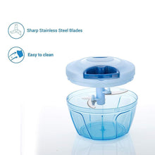 Load image into Gallery viewer, 080 Manual Food Chopper, Compact &amp; Powerful Hand Held Vegetable Chopper/Blender

