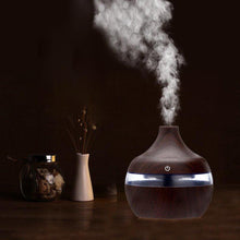 Load image into Gallery viewer, 1201 Wood Grain Aromatherapy Usb Humidifier Water Droplets Air Purification Essential Oil Aroma Diffuser Creative Home Grain
